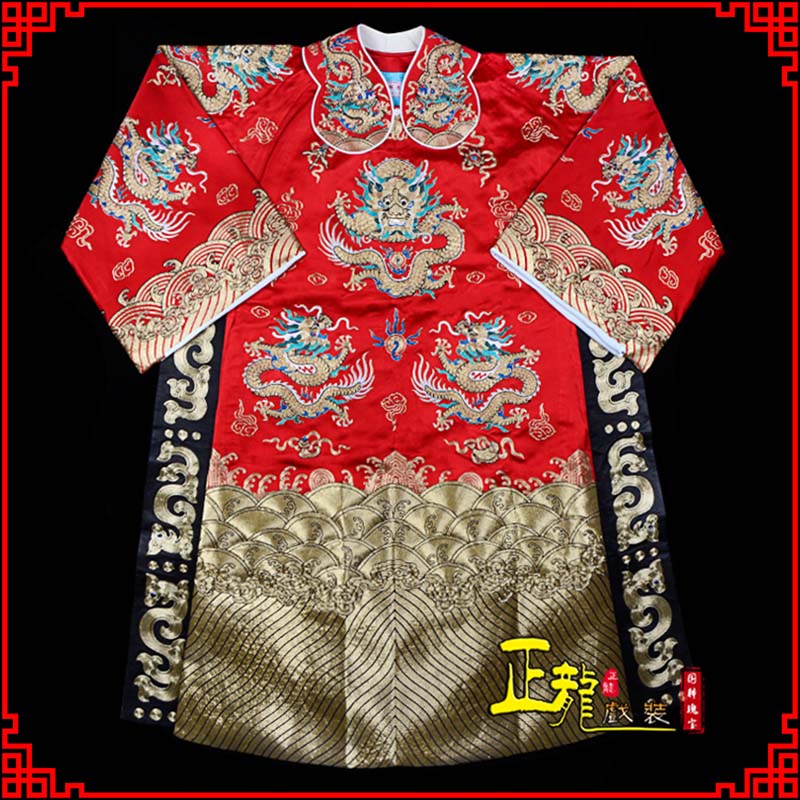 昌图皇帝蟒袍全金八宝团龙蟒