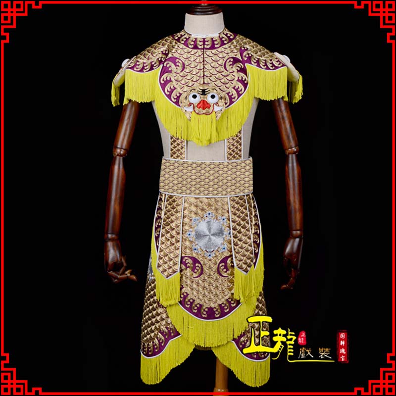 昌图武将士兵云肩鱼鳞侉子